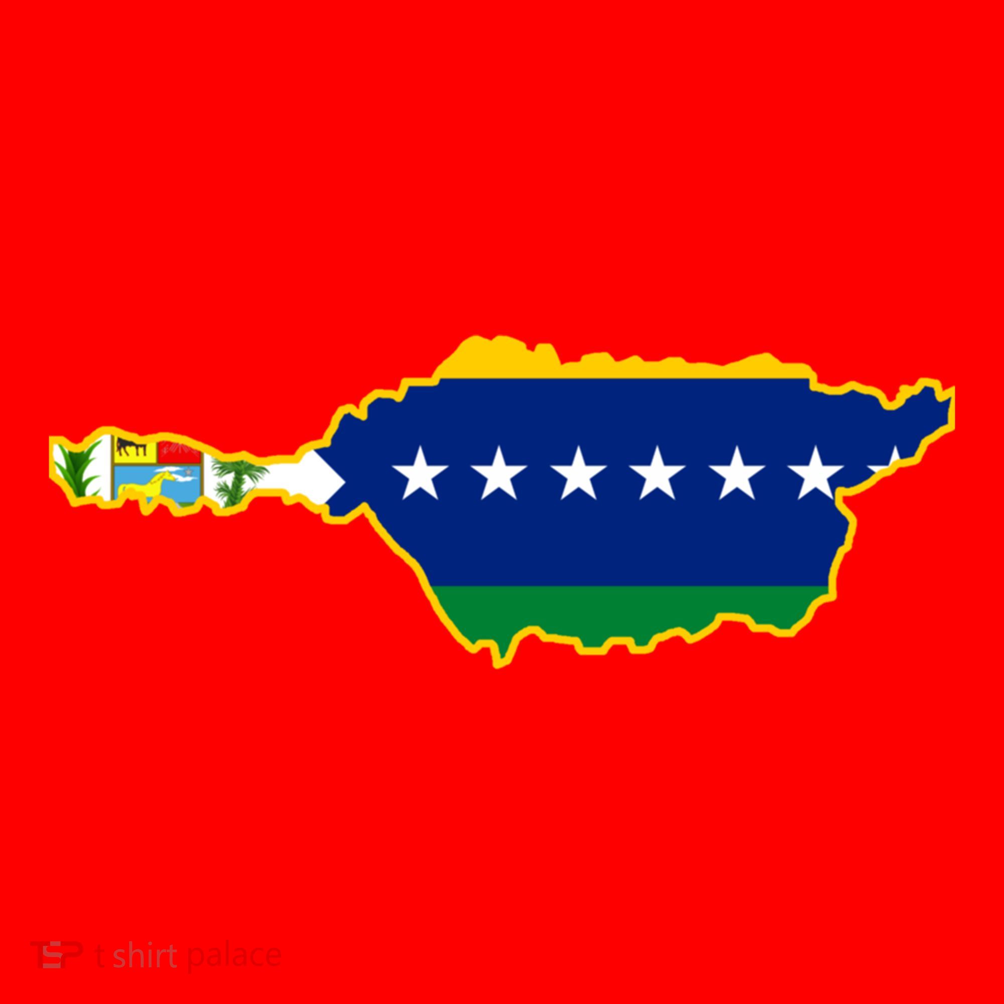 Flag Map Of Apure State Of Venezuela Gift Santa Hat