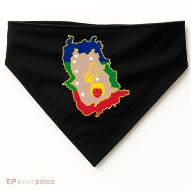 Flag Map Of Amazonas Venezuela Gift USA-Made Doggie Bandana