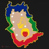 Flag Map Of Amazonas Venezuela Gift USA-Made Doggie Bandana thumb 2