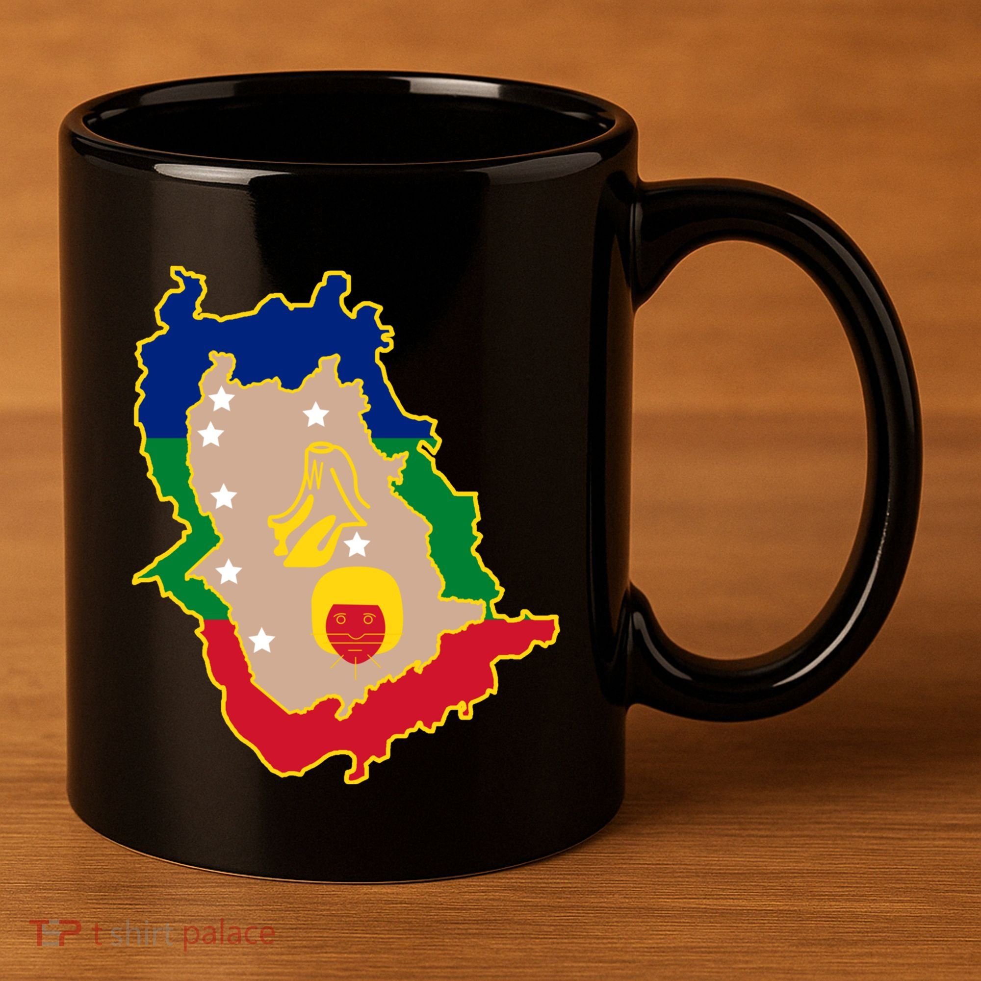 Flag Map Of Amazonas Venezuela Gift 11oz C Handle Ceramic Mug