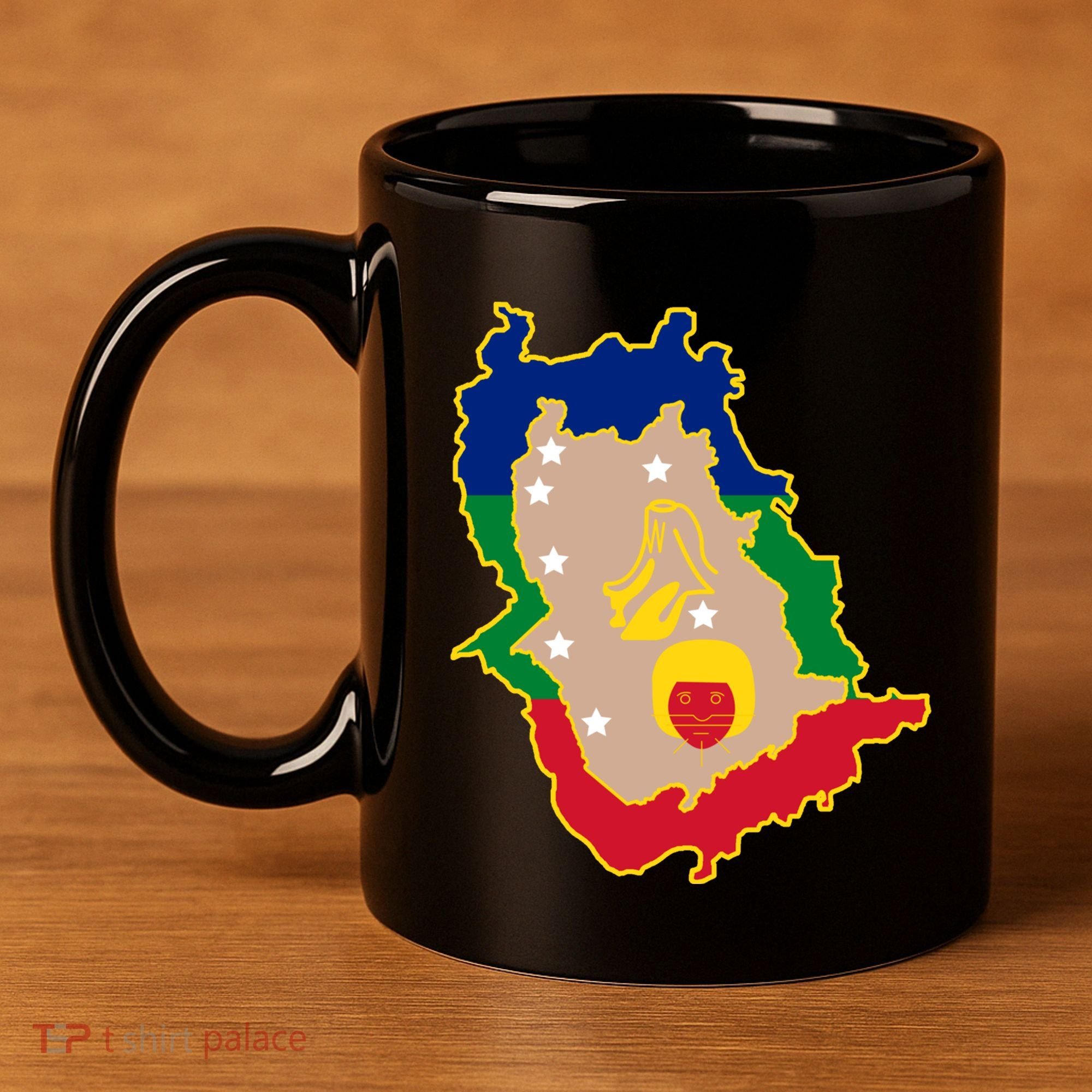 Flag Map Of Amazonas Venezuela Gift 11oz C Handle Ceramic Mug