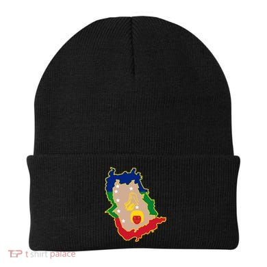 Flag Map Of Amazonas Venezuela Gift Beanie