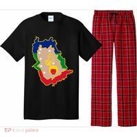 Flag Map Of Amazonas Venezuela Gift Pajama Set thumb 0