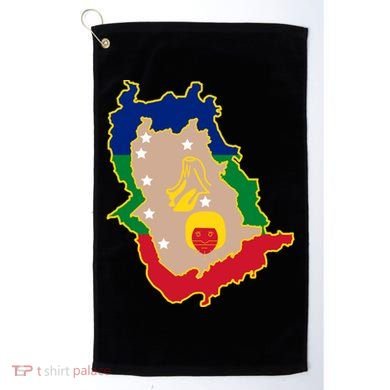 Flag Map Of Amazonas Venezuela Gift Golf Towel