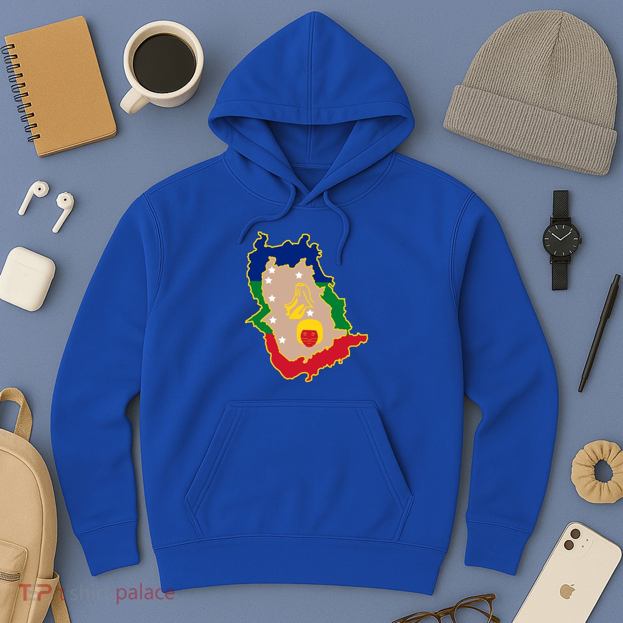 Flag Map Of Amazonas Venezuela Gift Hoodie
