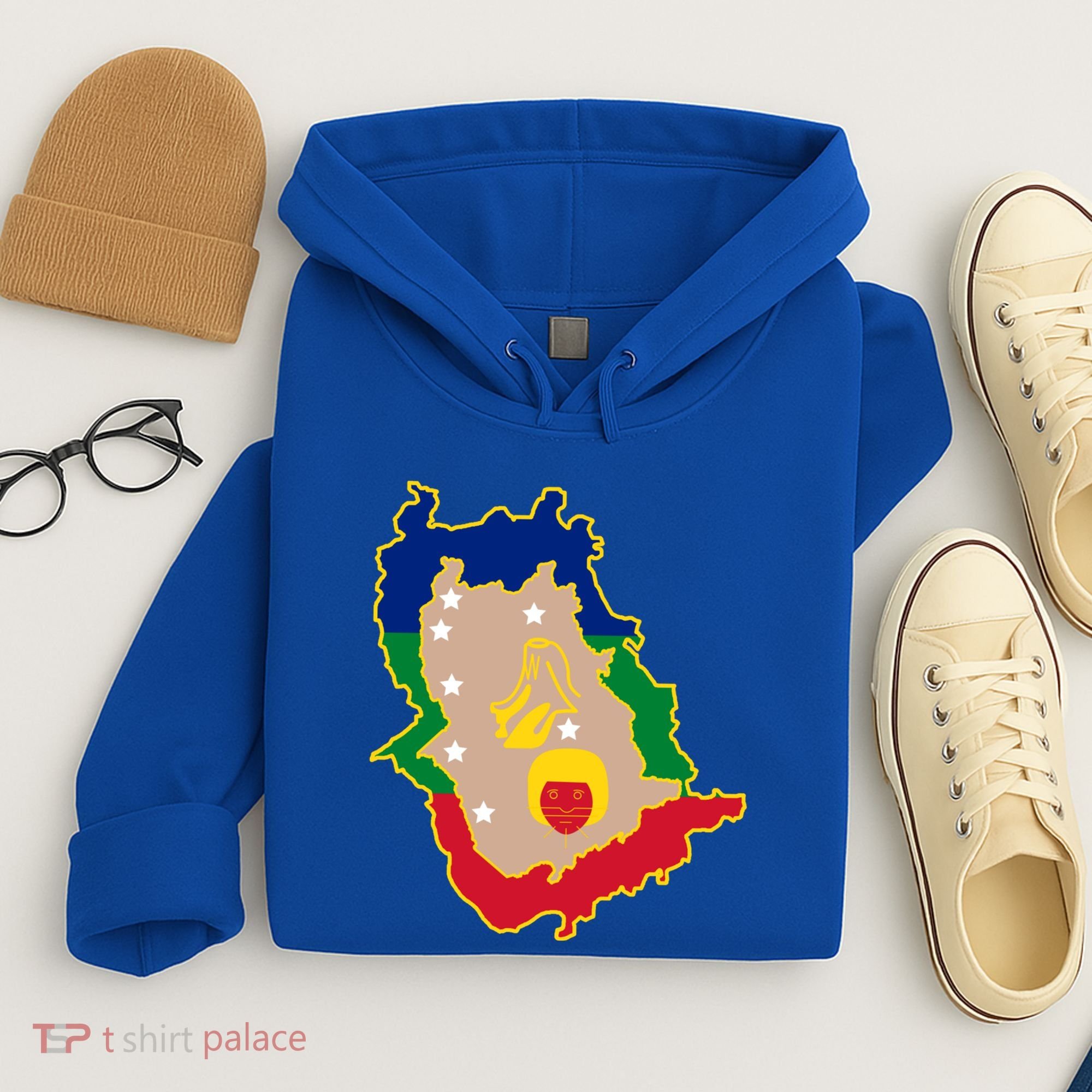 Flag Map Of Amazonas Venezuela Gift Hoodie