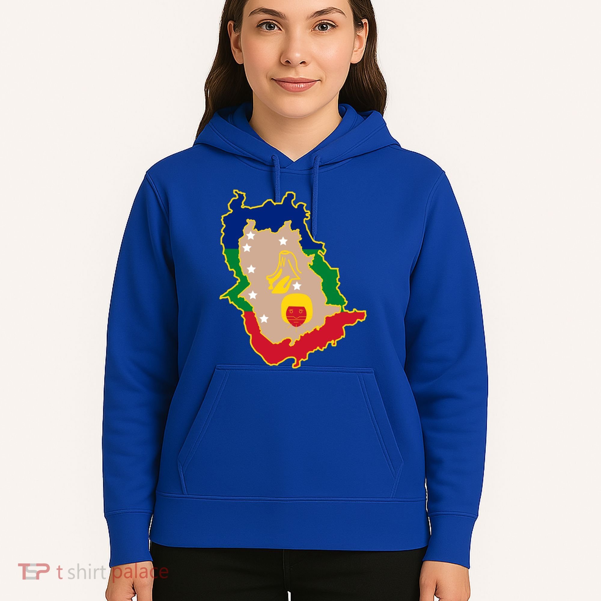 Flag Map Of Amazonas Venezuela Gift Hoodie