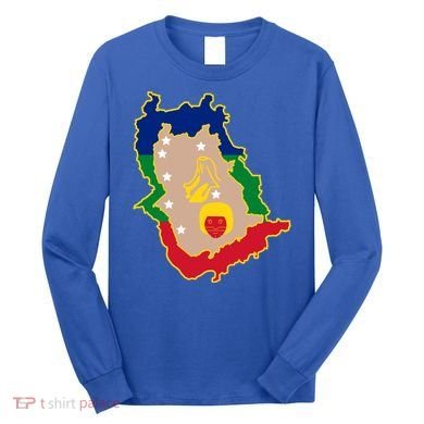 Flag Map Of Amazonas Venezuela Gift Long Sleeve Shirt