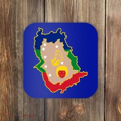 Flag Map Of Amazonas Venezuela Gift Coaster