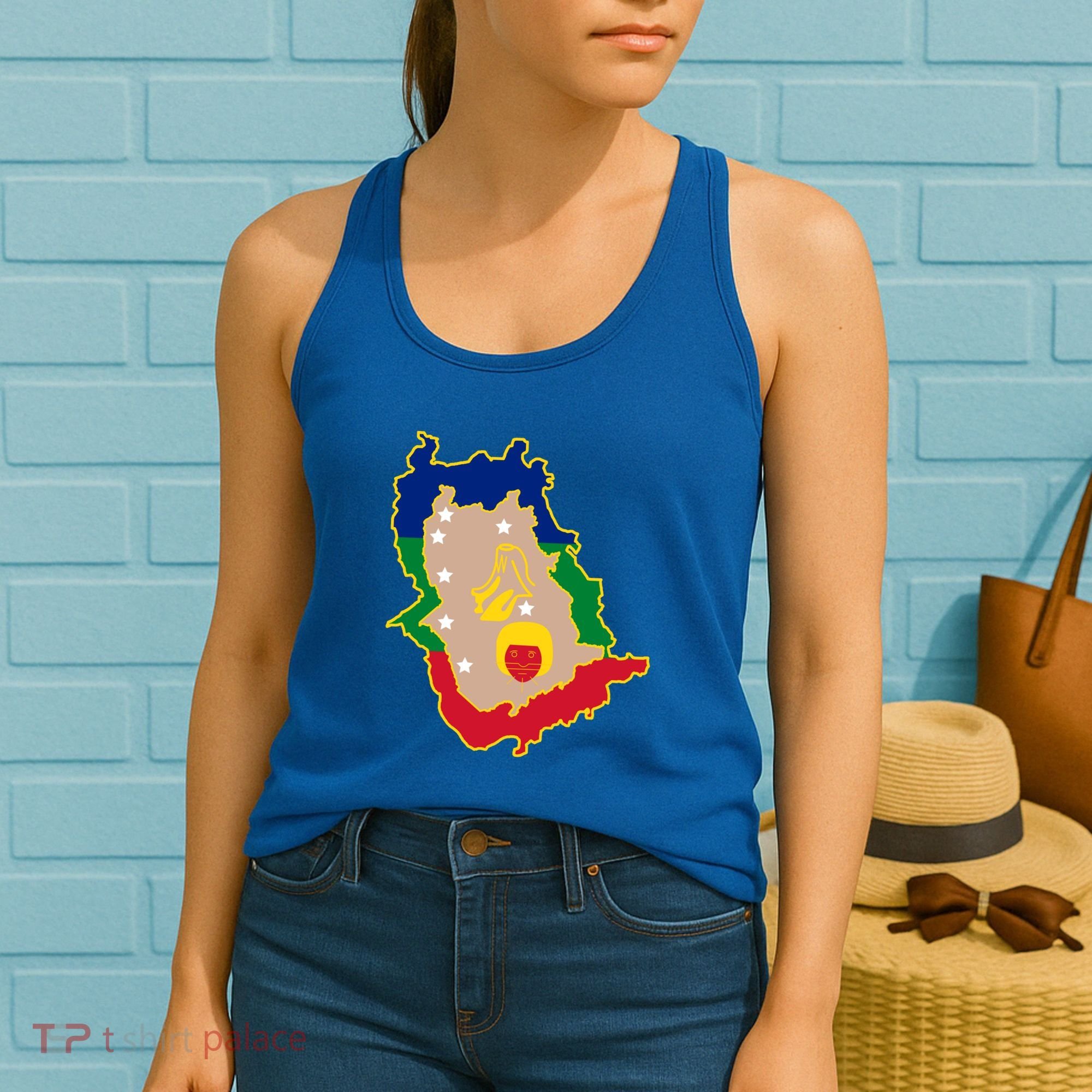 Flag Map Of Amazonas Venezuela Gift Women's Tank Top