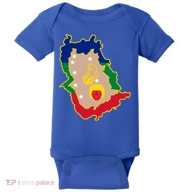 Flag Map Of Amazonas Venezuela Gift Baby Bodysuit