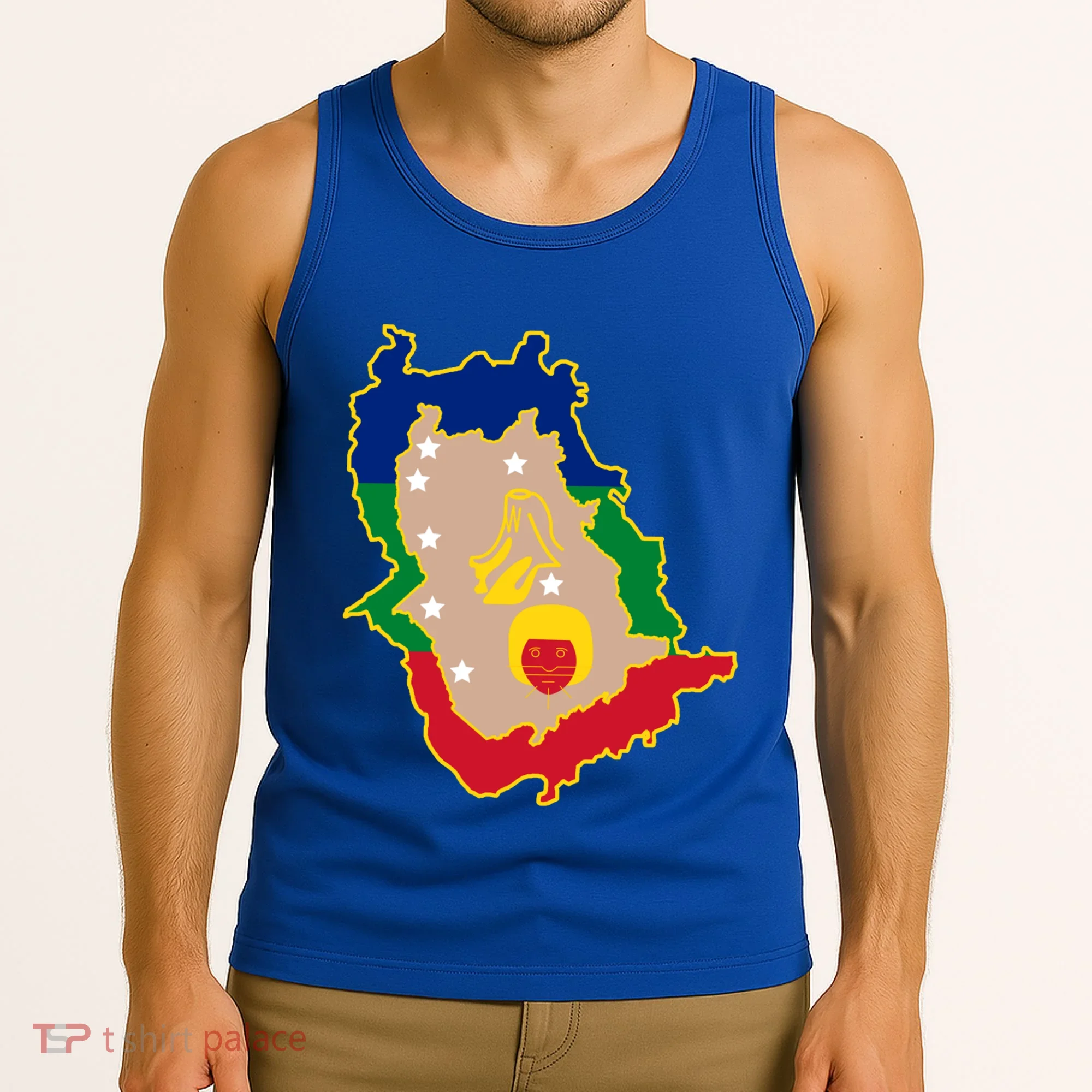 Flag Map Of Amazonas Venezuela Gift Tank Top