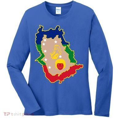 Flag Map Of Amazonas Venezuela Gift Women's Long Sleeve Shirt
