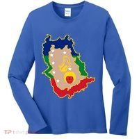 Flag Map Of Amazonas Venezuela Gift Women's Long Sleeve Shirt thumb 0