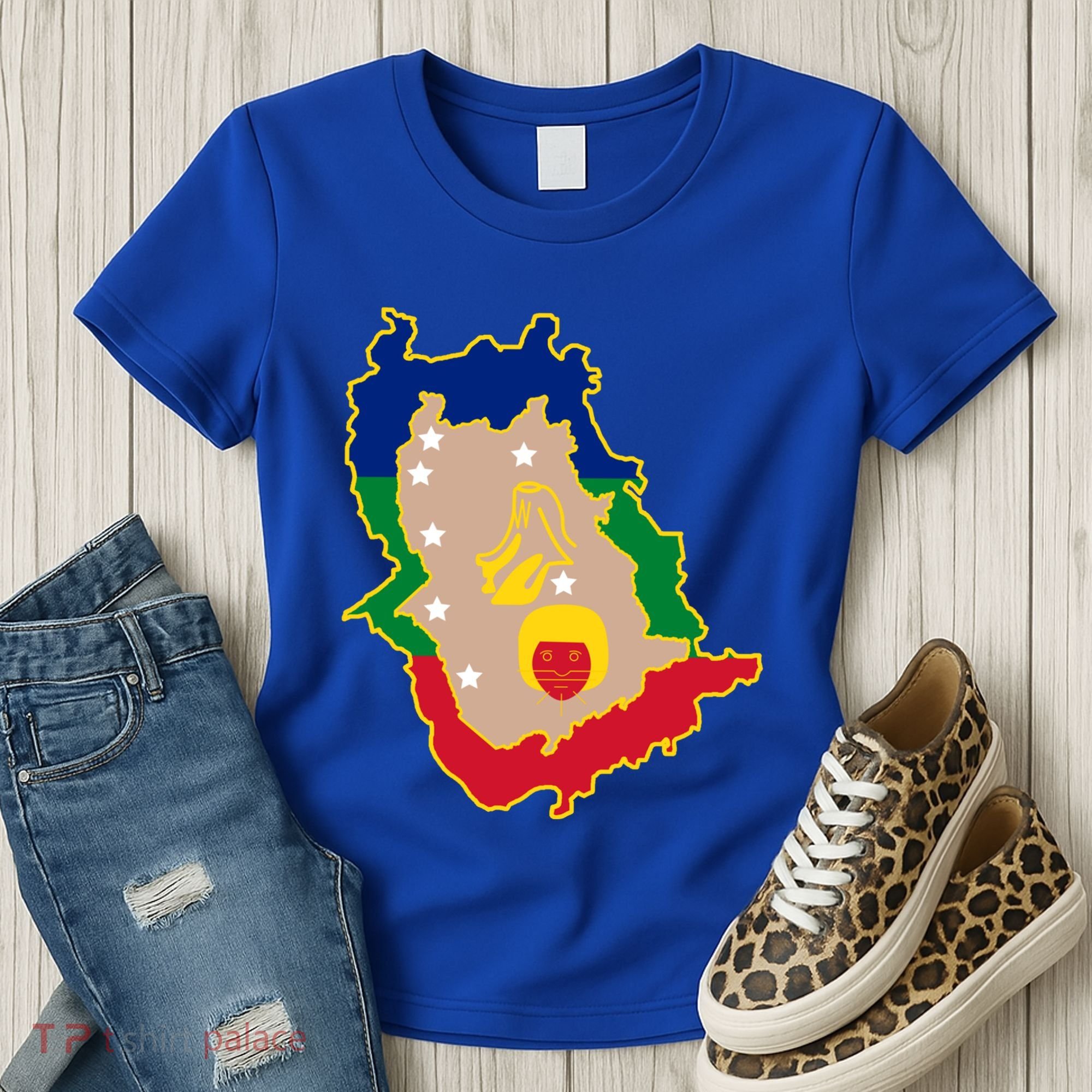 Flag Map Of Amazonas Venezuela Gift Women's T-Shirt