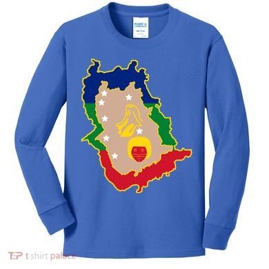 Flag Map Of Amazonas Venezuela Gift Kids Long Sleeve Shirt