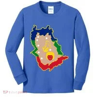 Flag Map Of Amazonas Venezuela Gift Kids Long Sleeve Shirt thumb 0