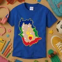 Flag Map Of Amazonas Venezuela Gift Kids T-Shirt thumb 3