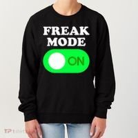 FREAK MODE ON - Funny Power Button Freaky Viral Slang Meme  Women's Sweatshirt thumb 0