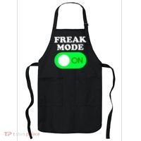 FREAK MODE ON - Funny Power Button Freaky Viral Slang Meme  Apron thumb 0