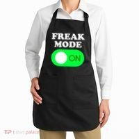 FREAK MODE ON - Funny Power Button Freaky Viral Slang Meme  Apron thumb 2