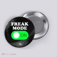 FREAK MODE ON - Funny Power Button Freaky Viral Slang Meme  Button thumb 0