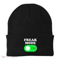 FREAK MODE ON - Funny Power Button Freaky Viral Slang Meme  Beanie thumb 0