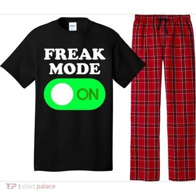FREAK MODE ON - Funny Power Button Freaky Viral Slang Meme  Pajama Set