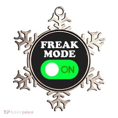 FREAK MODE ON - Funny Power Button Freaky Viral Slang Meme  Ornament