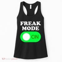 FREAK MODE ON - Funny Power Button Freaky Viral Slang Meme  Women's Tank Top thumb 0