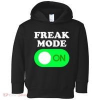 FREAK MODE ON - Funny Power Button Freaky Viral Slang Meme  Toddler Hoodie thumb 0