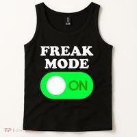 FREAK MODE ON - Funny Power Button Freaky Viral Slang Meme  Tank Top thumb 2
