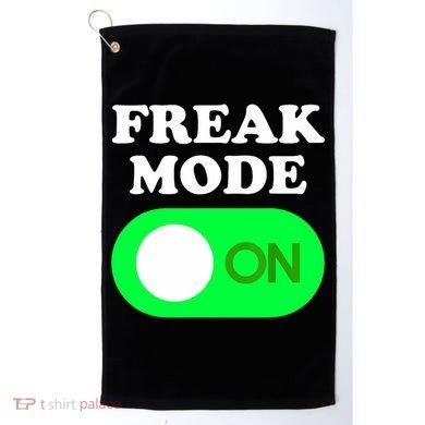 FREAK MODE ON - Funny Power Button Freaky Viral Slang Meme  Golf Towel
