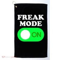 FREAK MODE ON - Funny Power Button Freaky Viral Slang Meme  Golf Towel thumb 0