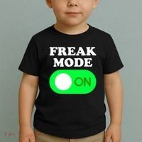 FREAK MODE ON - Funny Power Button Freaky Viral Slang Meme  Toddler T-Shirt thumb 2