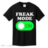 FREAK MODE ON - Funny Power Button Freaky Viral Slang Meme  Kids T-Shirt thumb 0