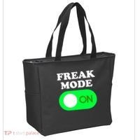 FREAK MODE ON - Funny Power Button Freaky Viral Slang Meme  Tote Bag thumb 2