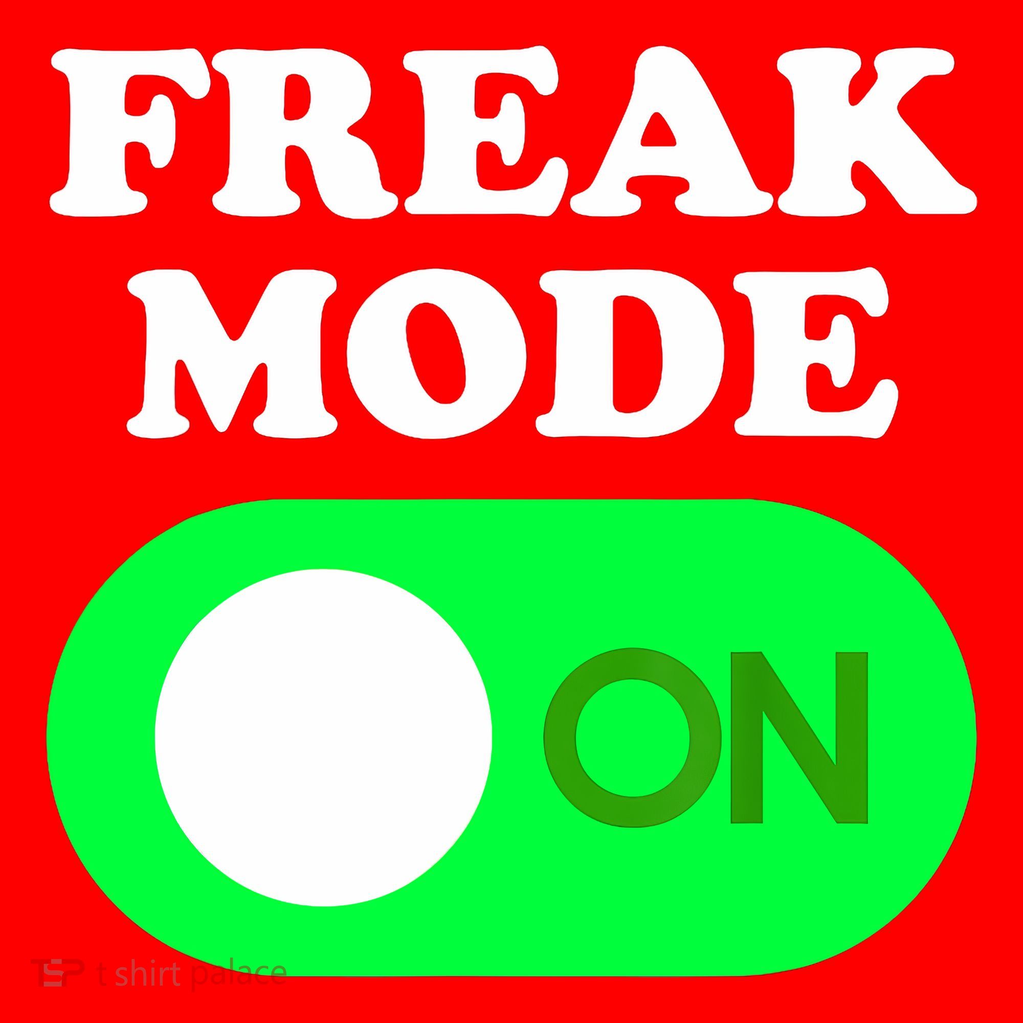 FREAK MODE ON - Funny Power Button Freaky Viral Slang Meme  Santa Hat