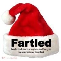 Fartled Meaning Offensive Funny Adult Humor Santa Hat thumb 0