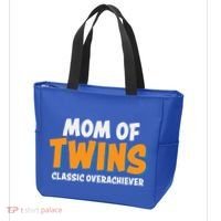 Funny Mom Of Twins Classic Overachiever Cool Twin Mom Gift Tote Bag thumb 3
