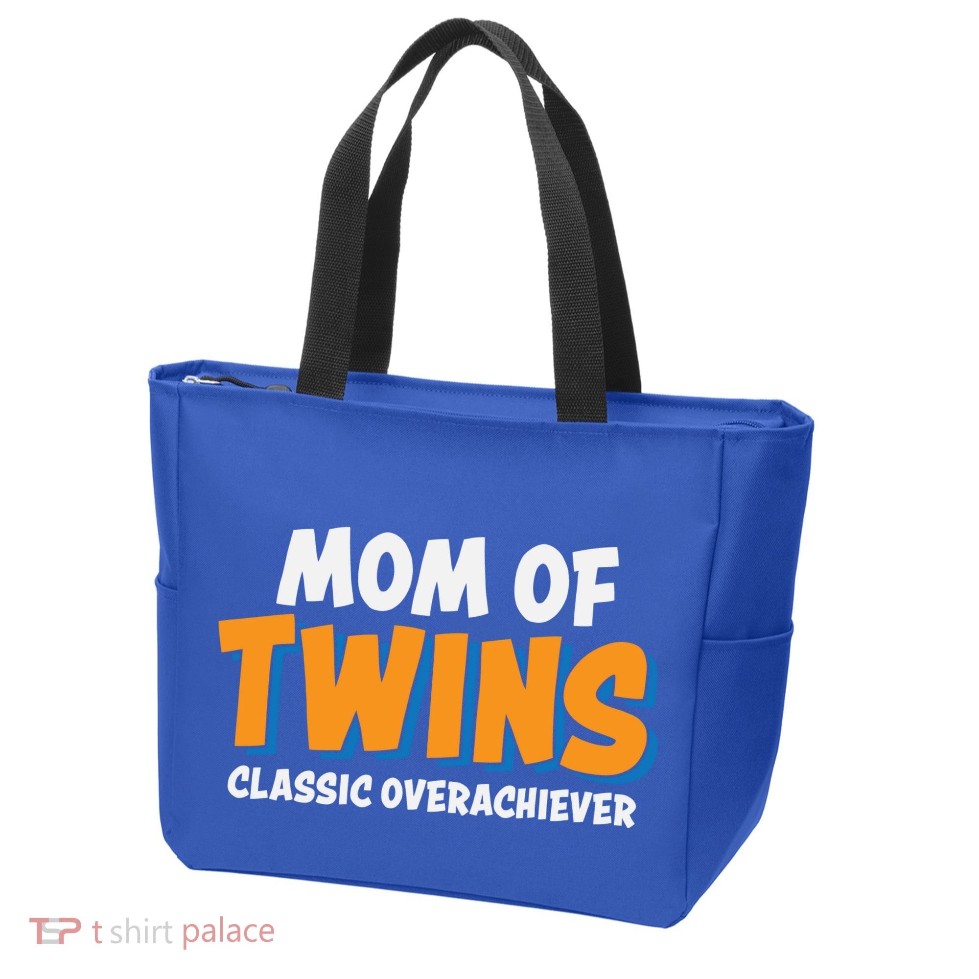 Funny Mom Of Twins Classic Overachiever Cool Twin Mom Gift Tote Bag