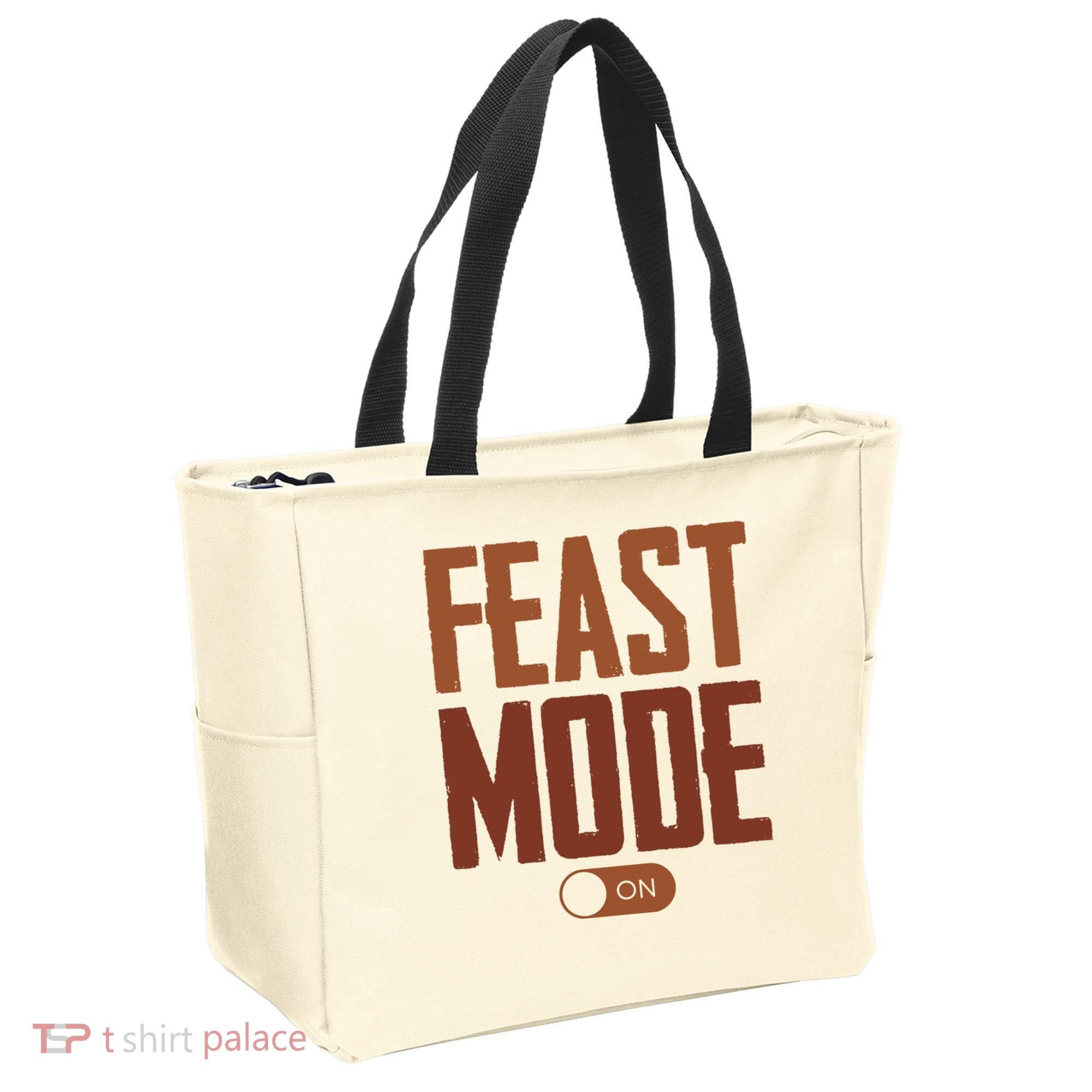Feast Mode On Funny Thanksgiving Holiday Tote Bag