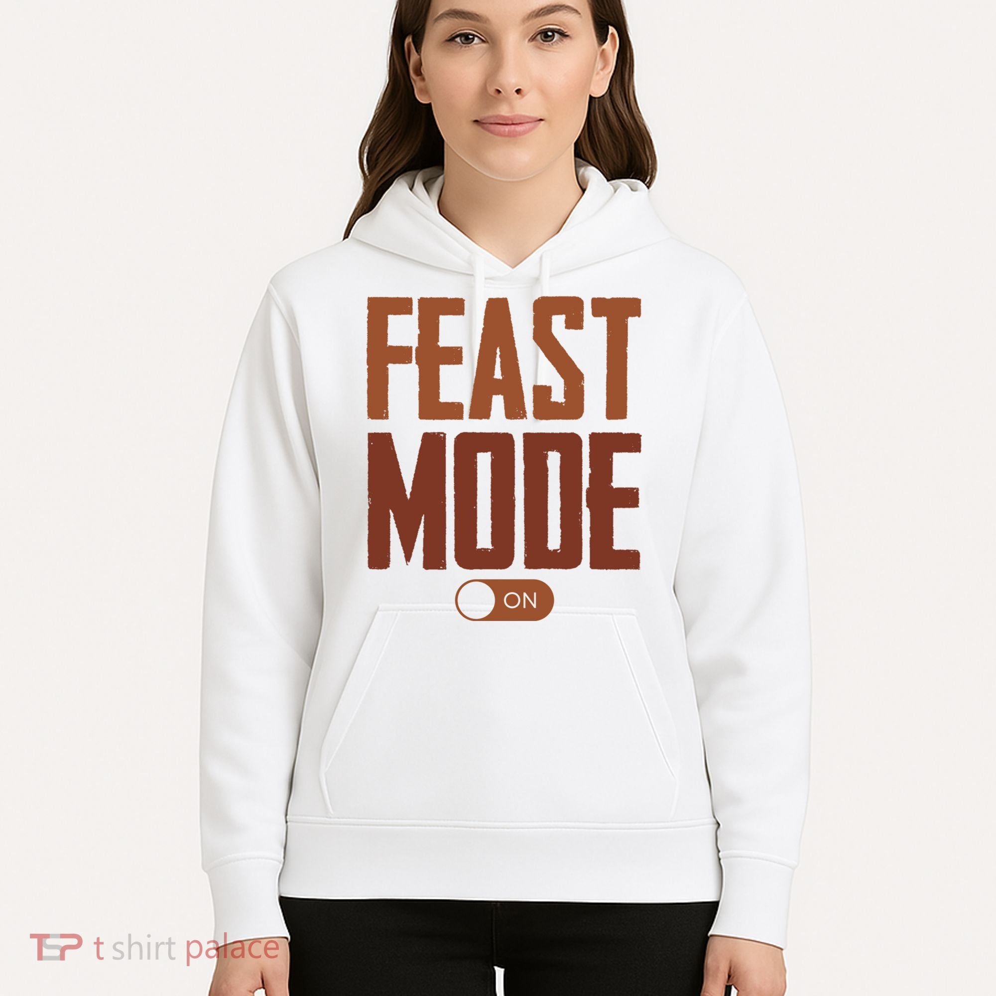 Feast Mode On Funny Thanksgiving Holiday Hoodie