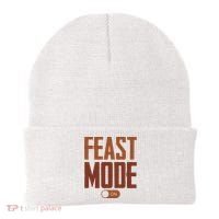 Feast Mode On Funny Thanksgiving Holiday Beanie thumb 0