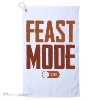 Feast Mode On Funny Thanksgiving Holiday Golf Towel thumb 0
