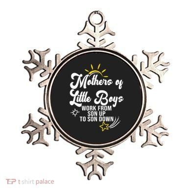 Funny Mothers of Little Boy Work From Son Up to Son Down Ornament