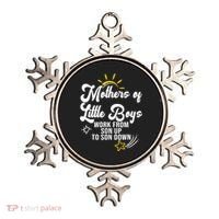 Funny Mothers of Little Boy Work From Son Up to Son Down Ornament thumb 0