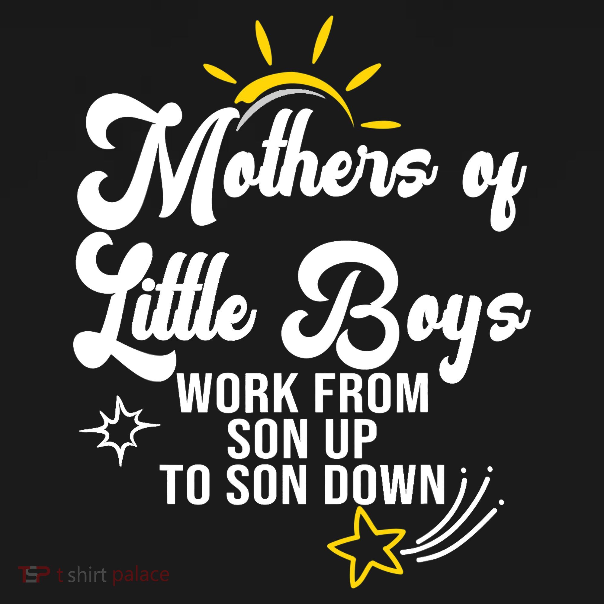 Funny Mothers of Little Boy Work From Son Up to Son Down Ornament
