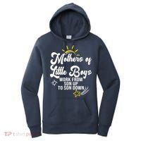 Funny Mothers of Little Boy Work From Son Up to Son Down Women's Hoodie thumb 0
