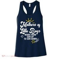 Funny Mothers of Little Boy Work From Son Up to Son Down Women's Tank Top thumb 0